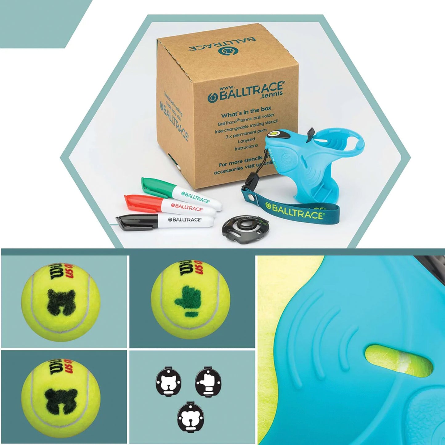 BallTrace Paws & Thumbs Marcatore Di Palline-Blu BallTrace Paws & Thumbs Marcatore Di Palline-Blu