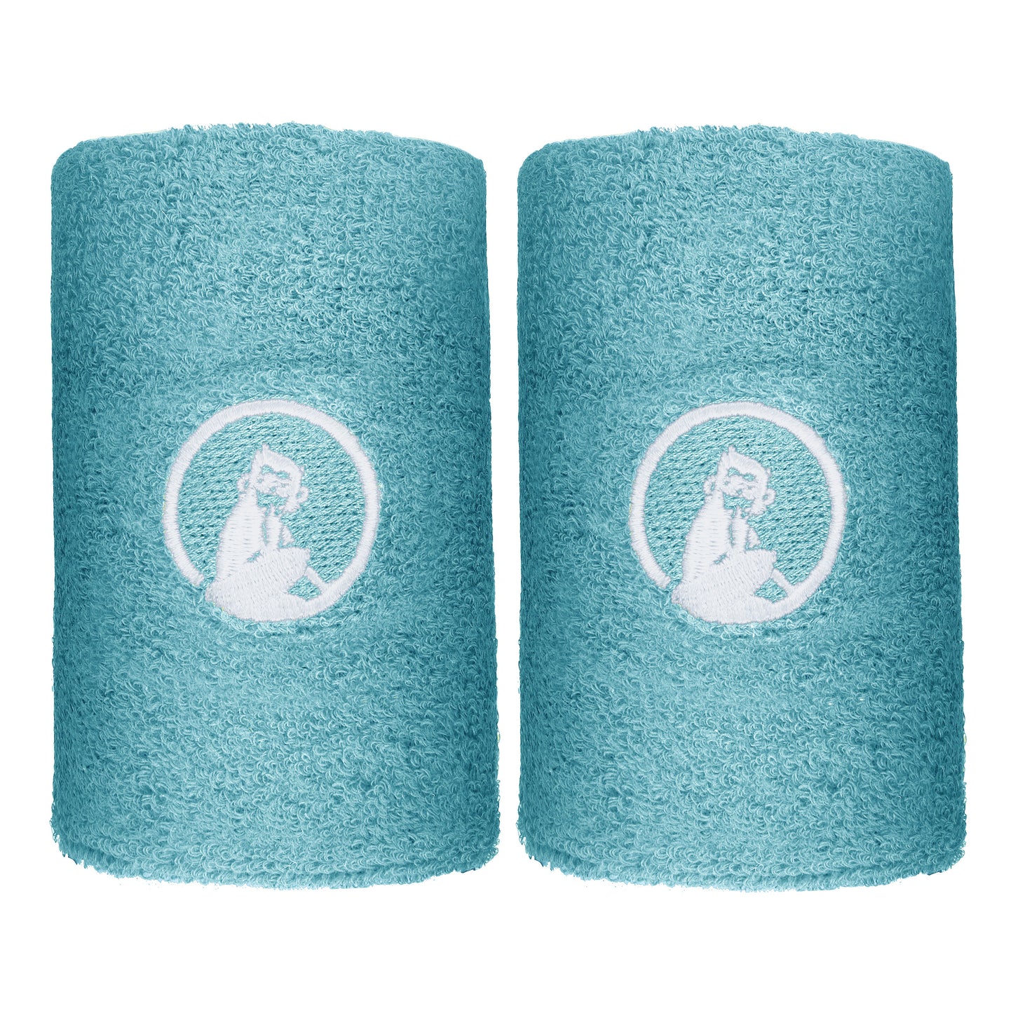 Quiet Please Polsino anti sudore Confezione da 2 lungo - blu chiaro Quiet Please Polsino anti sudore Confezione da 2 lungo - blu chiaro