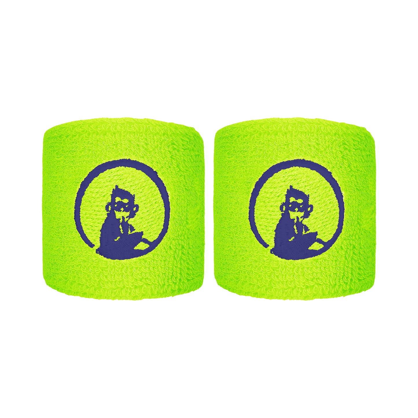 Quiet Please Polsino anti sudore Confezione da 2 corto - verde neon, blu scuro Quiet Please Polsino anti sudore Confezione da 2 corto - verde neon, blu scuro