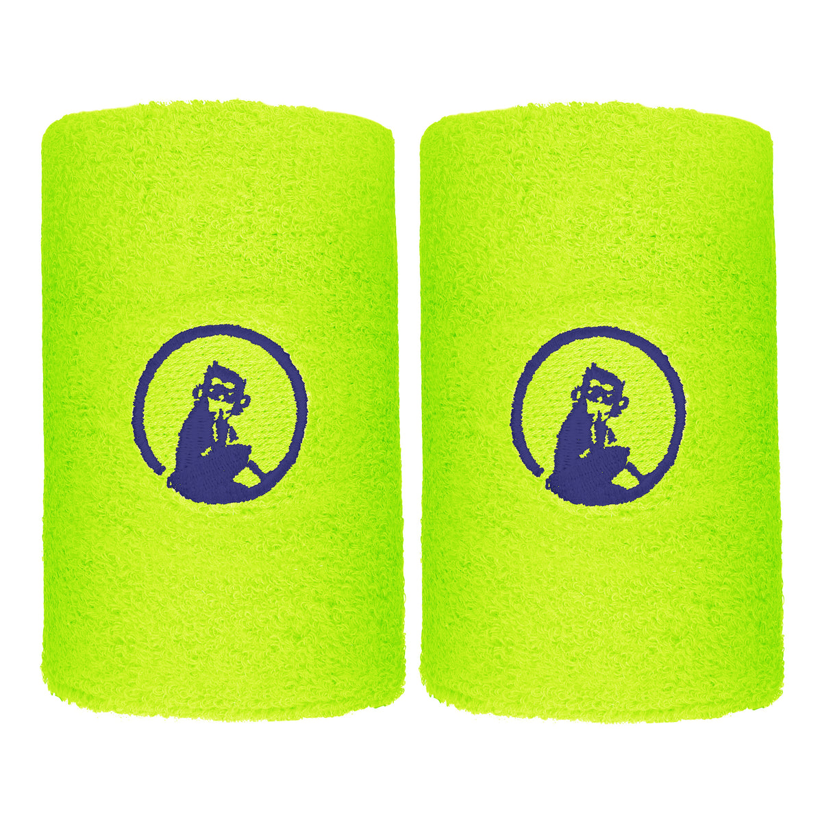 Quiet Please Polsino anti sudore Confezione da 2 lungo - verde neon, blu scuro Quiet Please Polsino anti sudore Confezione da 2 lungo - verde neon, blu scuro