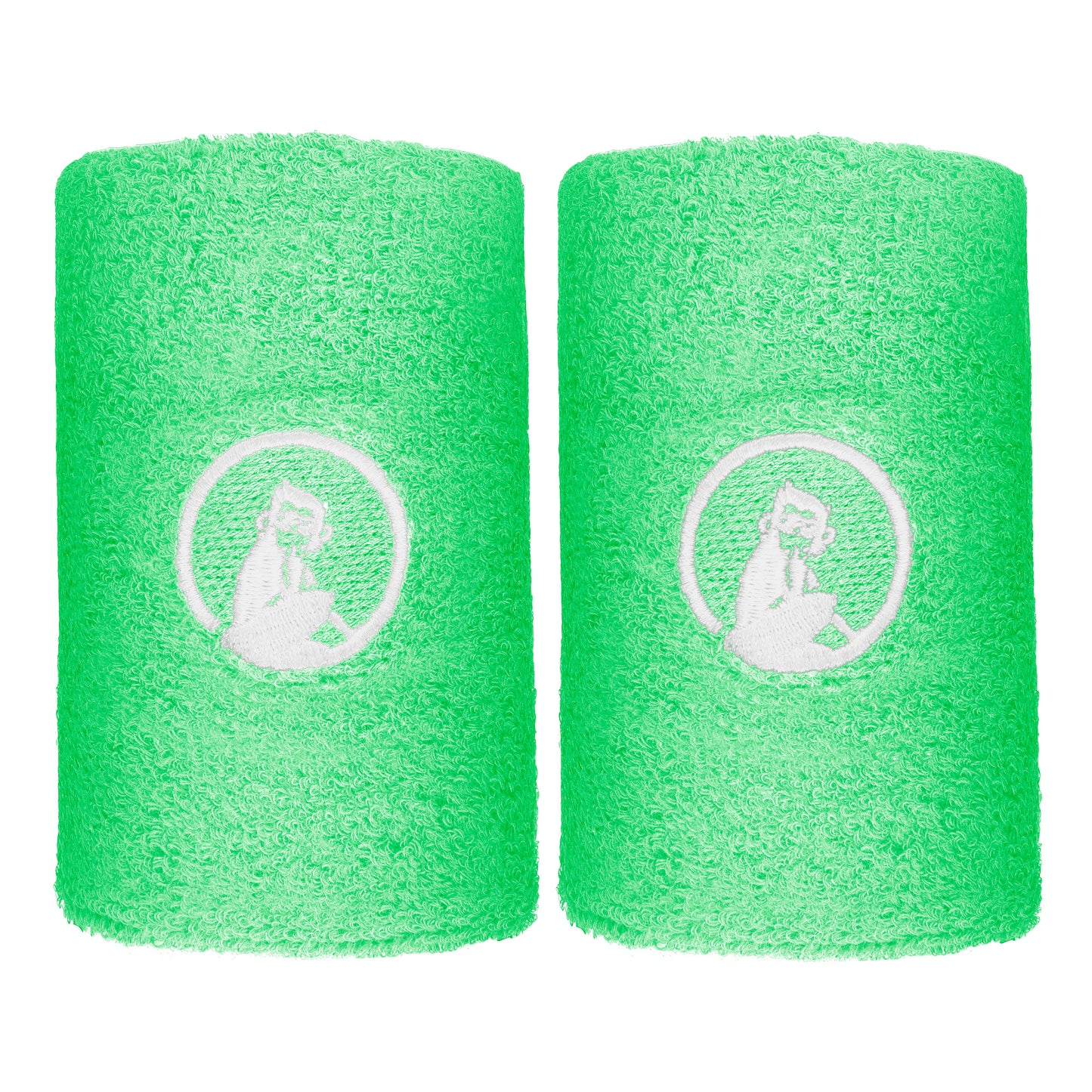 Quiet Please Polsino anti sudore Confezione da 2 lungo - verde, bianco Quiet Please Polsino anti sudore Confezione da 2 lungo - verde, bianco