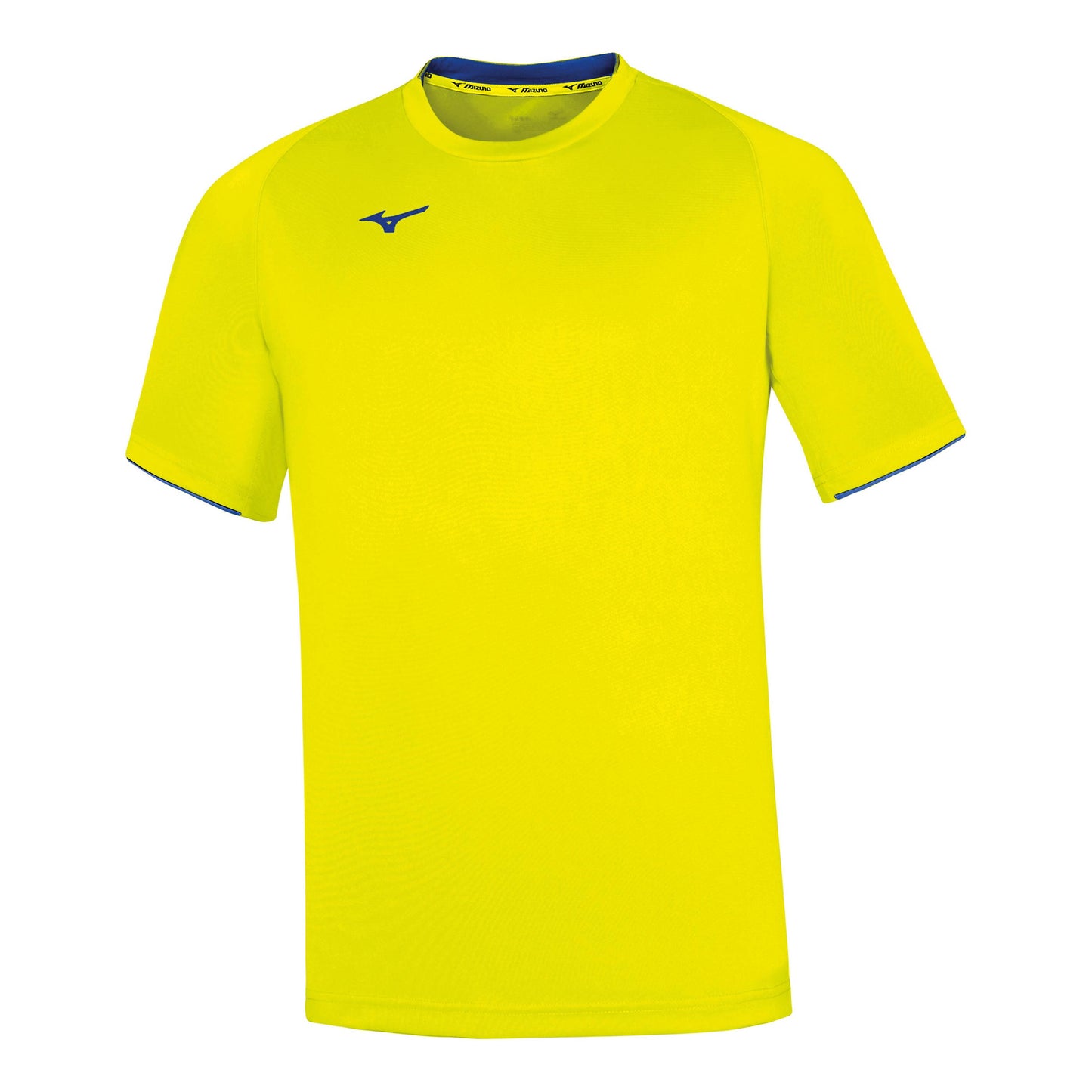 Mizuno Core Maglietta Uomini - giallo neon, blu Mizuno Core Maglietta Uomini - giallo neon, blu