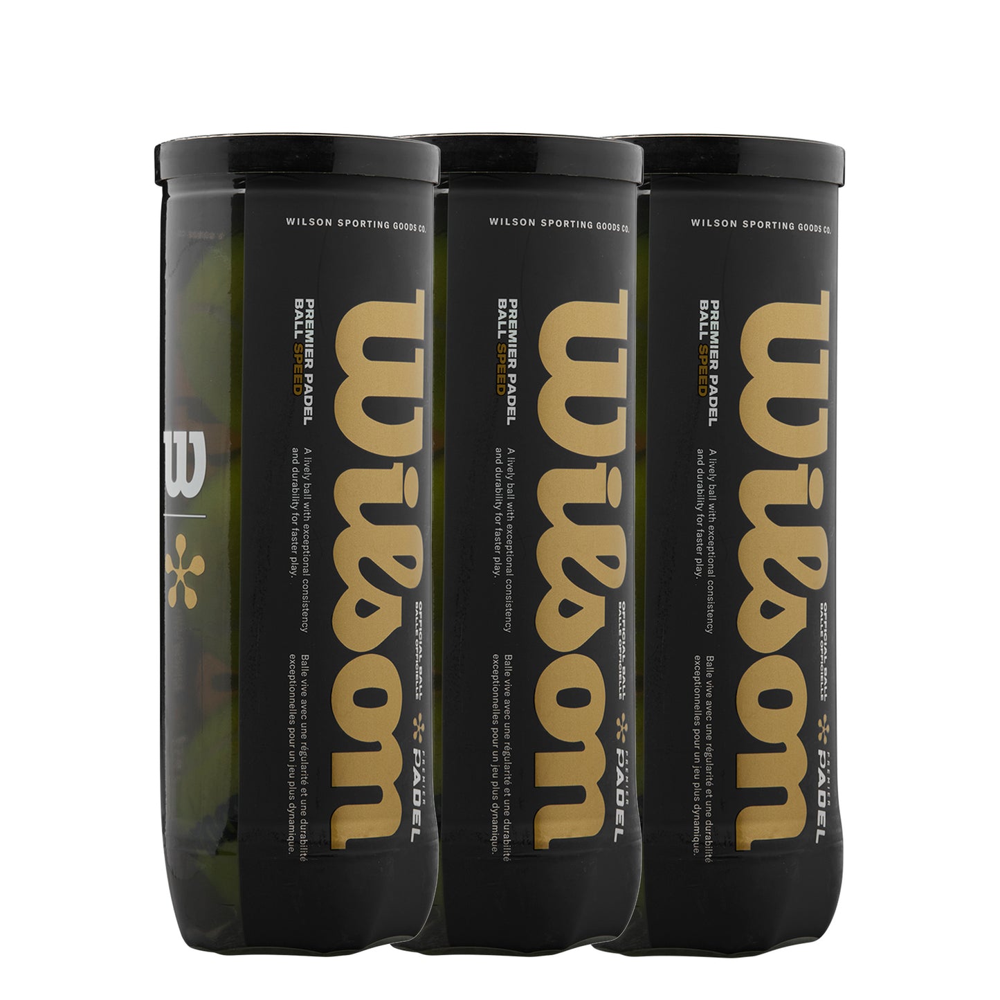 Wilson 3 tubi da 3 Premier Padel Speed X3 Wilson 3 tubi da 3 Premier Padel Speed X3