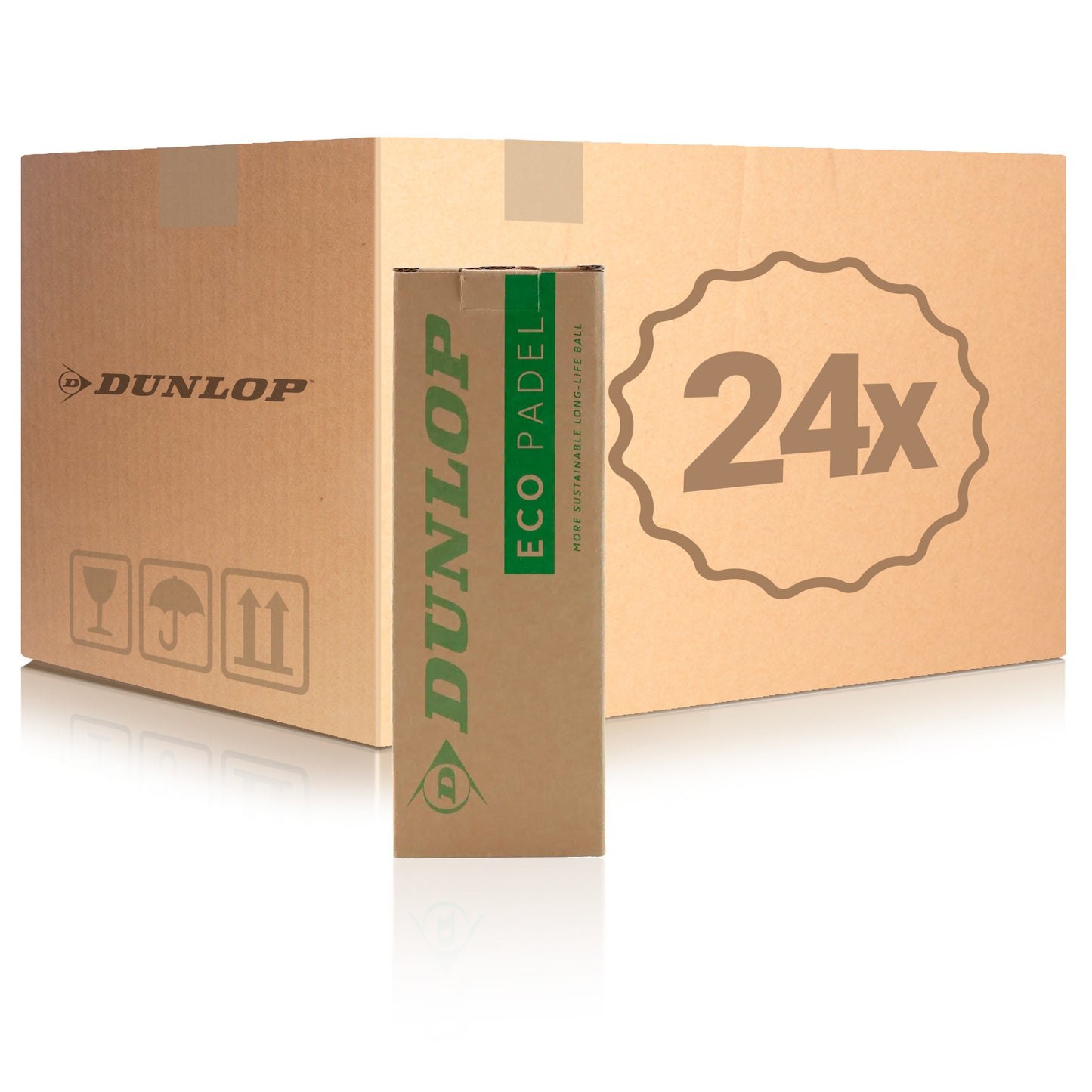 Dunlop 24 tubi da 3 Eco Padel Dunlop 24 tubi da 3 Eco Padel