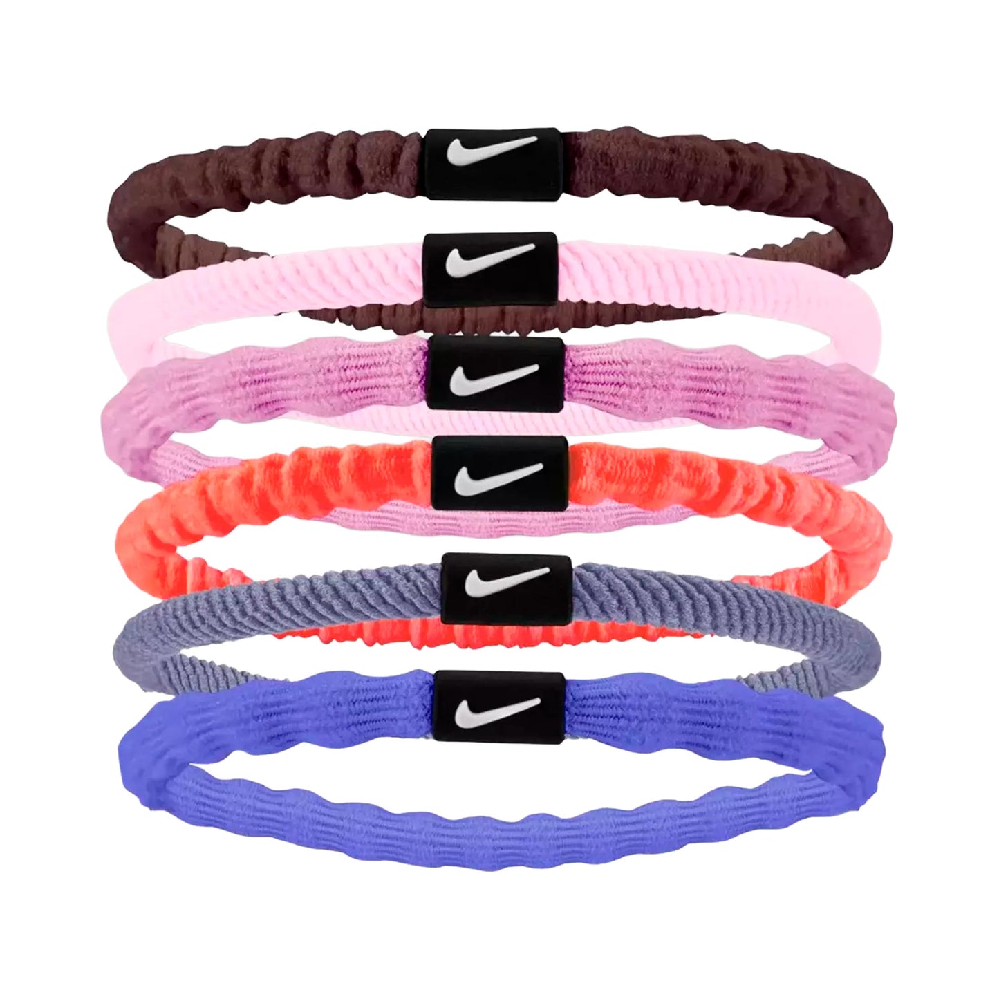 Nike Flex Hair Tie Fascia per capelli Confezione da 6 Unisex - rosa, bianco Nike Flex Hair Tie Fascia per capelli Confezione da 6 Unisex - rosa, bianco