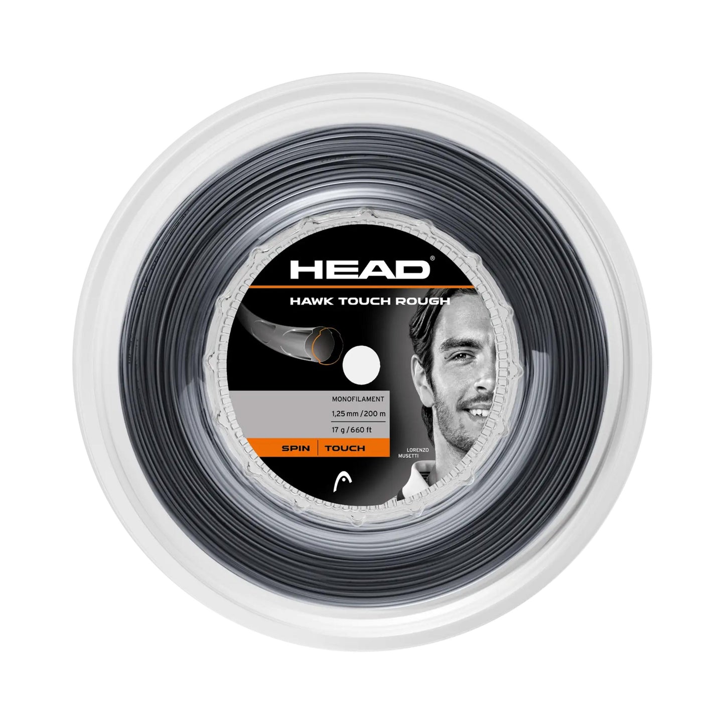 HEAD Hawk Touch Rough Rotolo di corde 200m - nero HEAD Hawk Touch Rough Rotolo di corde 200m - nero