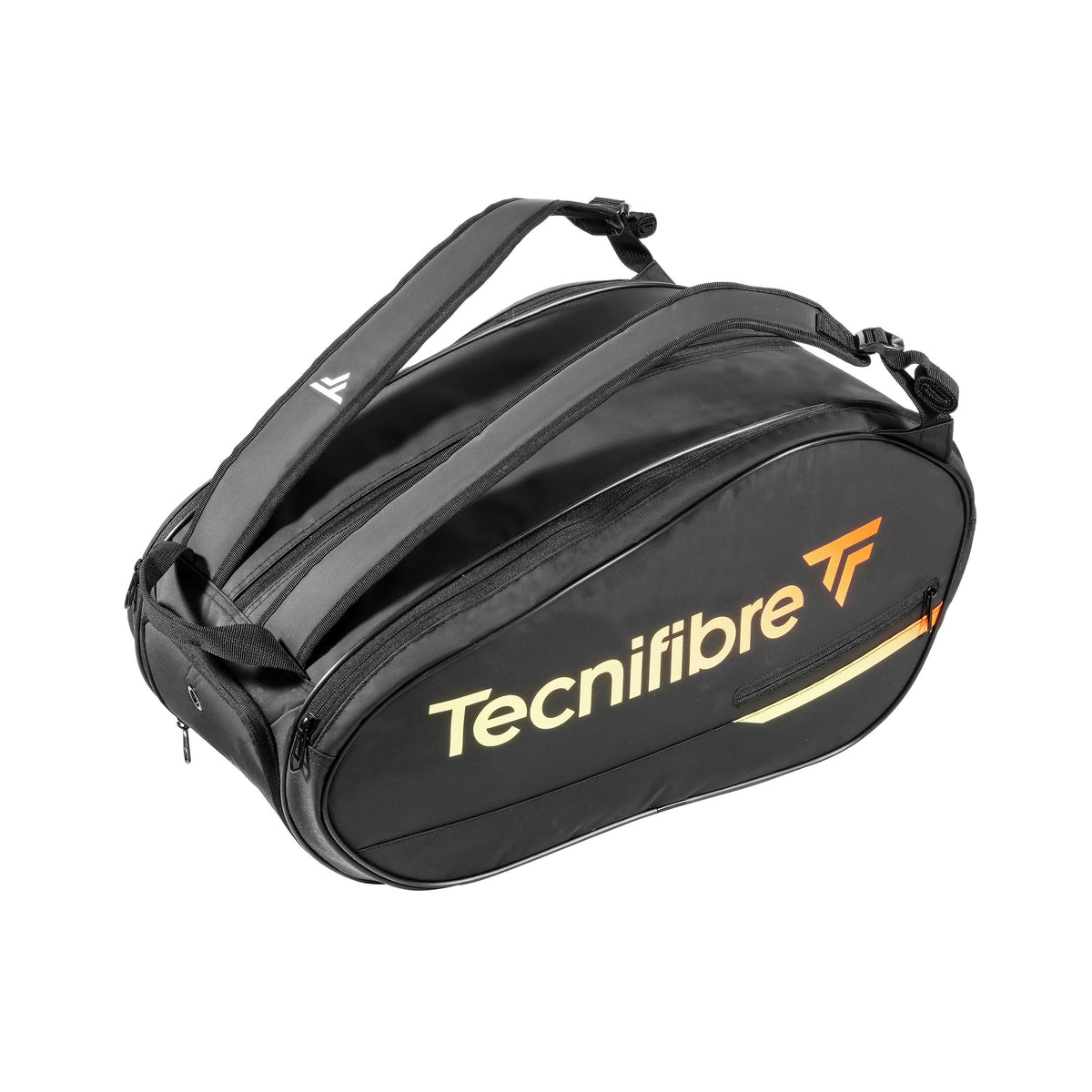 Tecnifibre Curva Borsa per racchetta - nero, arancione Tecnifibre Curva Borsa per racchetta - nero, arancione
