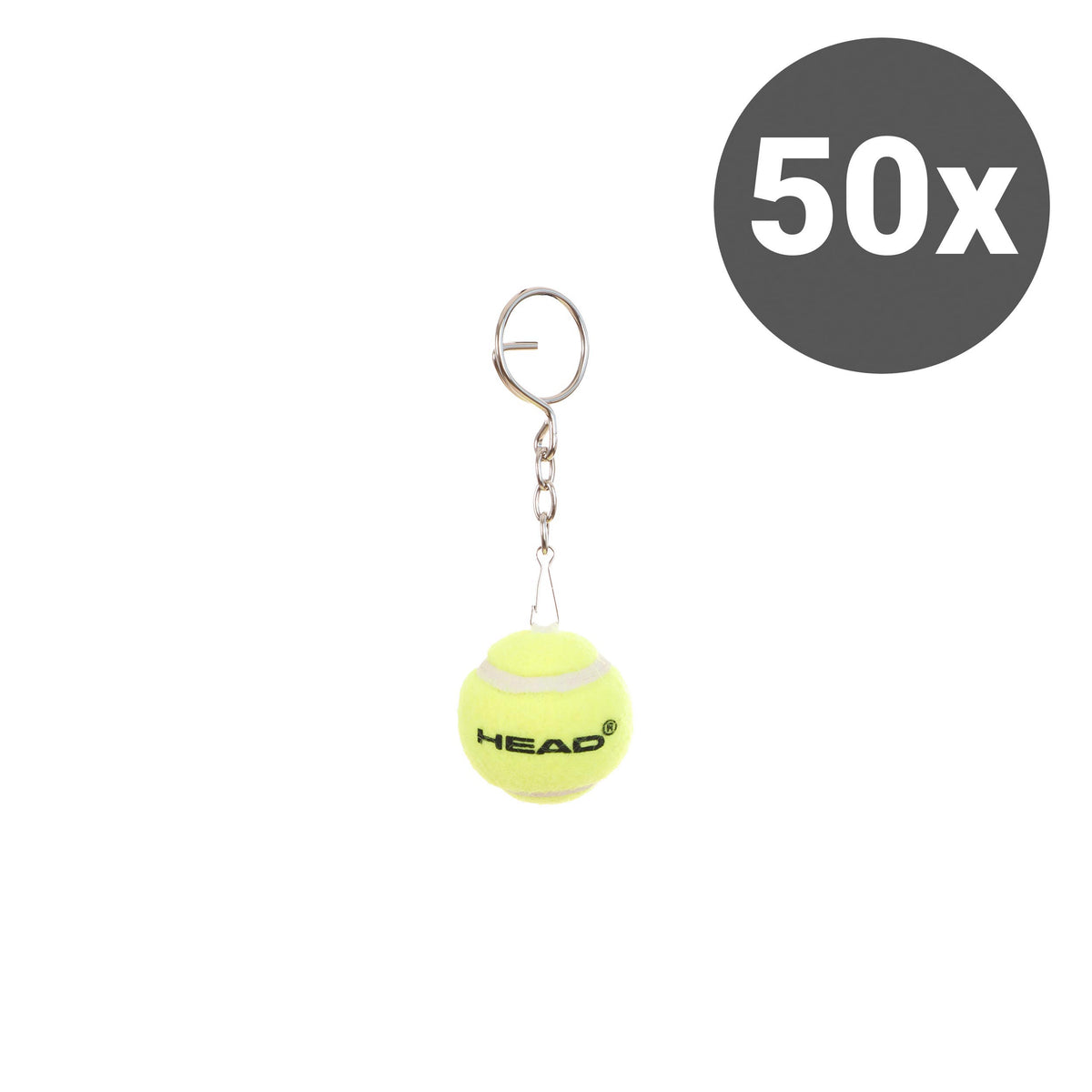 HEAD Mini Tennis Ball Portachiavi Confezione da 50 - giallo HEAD Mini Tennis Ball Portachiavi Confezione da 50 - giallo