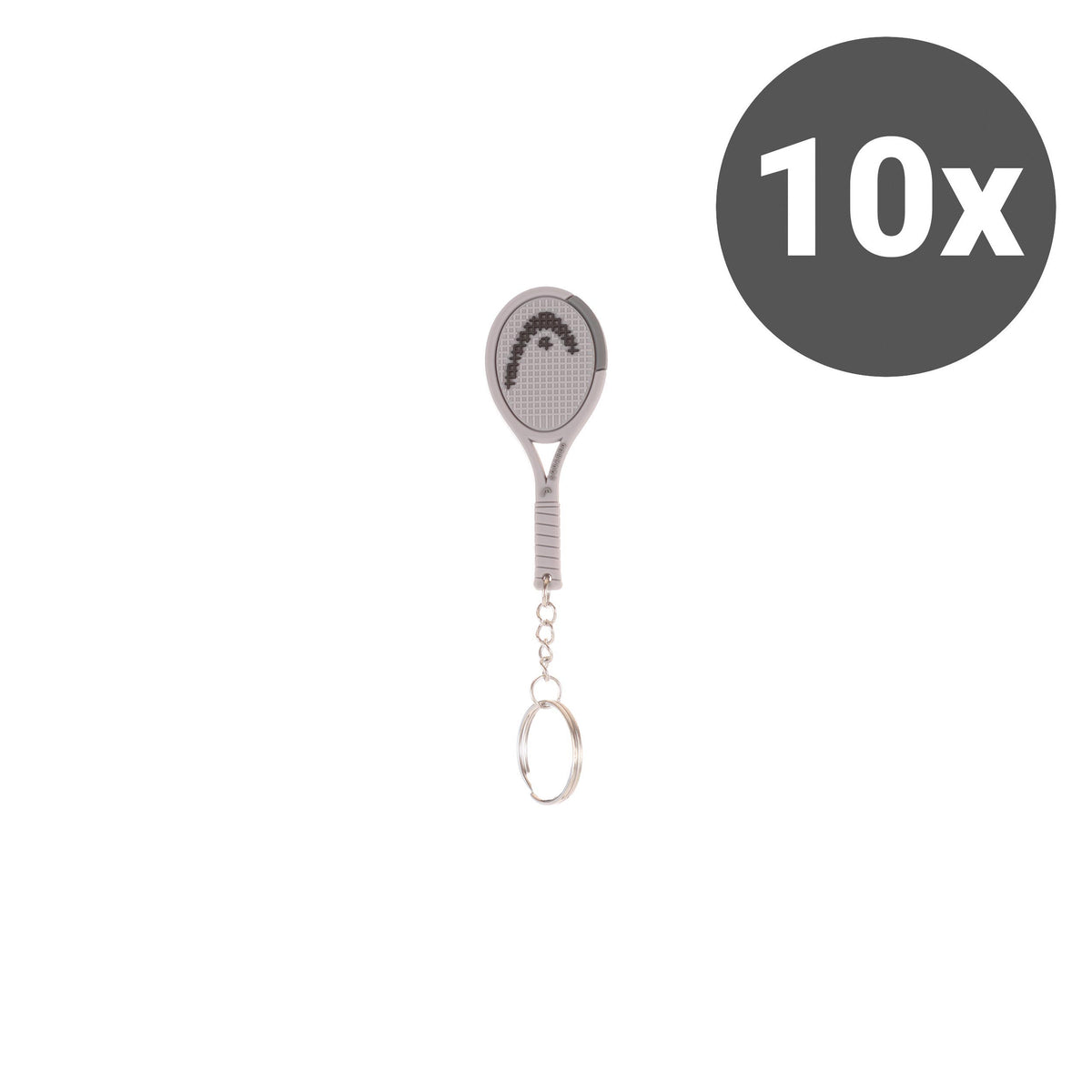 HEAD Squared Portachiavi Confezione da 10 - grigio HEAD Squared Portachiavi Confezione da 10 - grigio