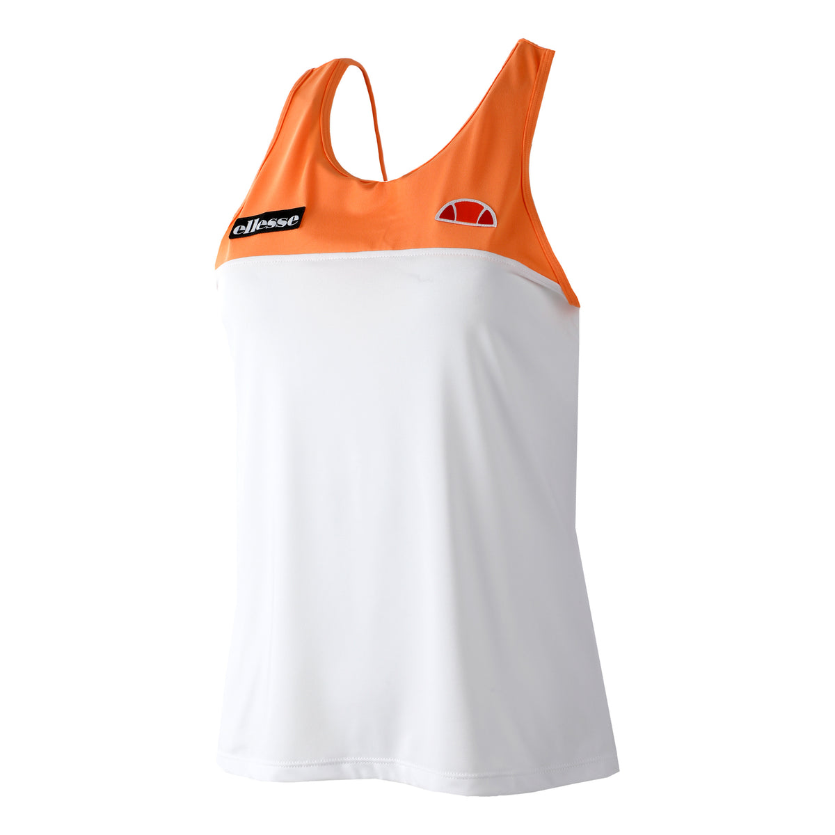 Ellesse Savvy Canottiera Donna - bianco, arancione