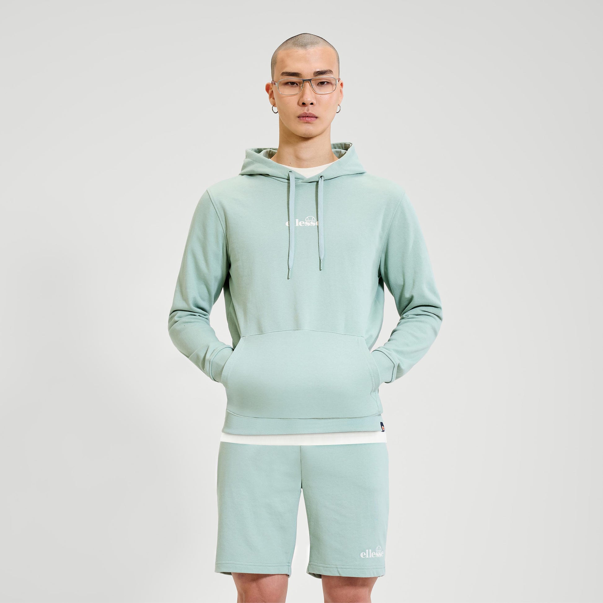 Ellesse Pershuta Oh Felpa Con Cappuccio Uomini-Salvia