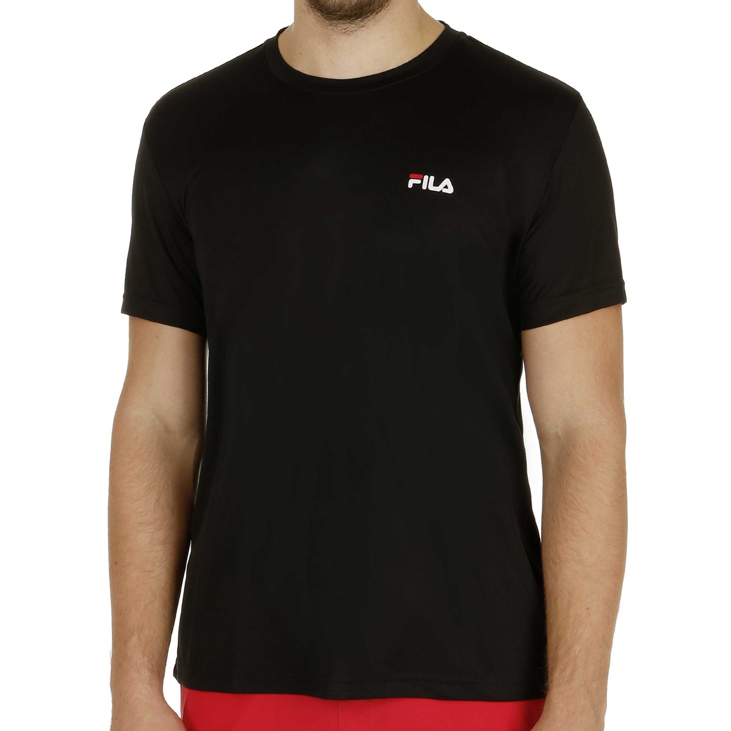 Fila Logo  Maglietta Uomini-nero
