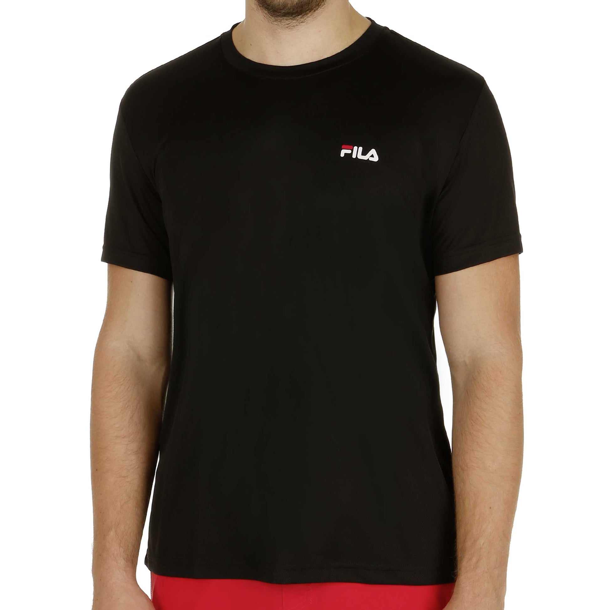 Fila Logo  Maglietta Uomini-nero