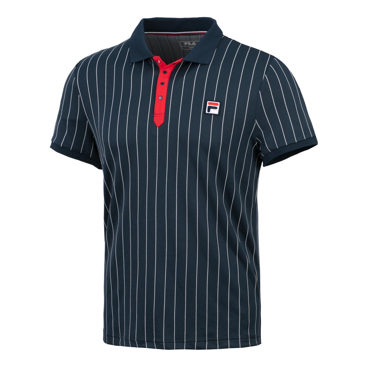 Fila BB1 Stripes Polo Uomini - blu scuro, bianco