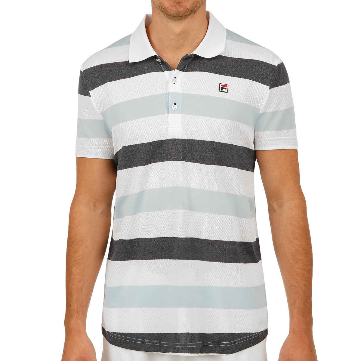 Fila Fabrice Polo Uomini - blu scuro, blu chiaro