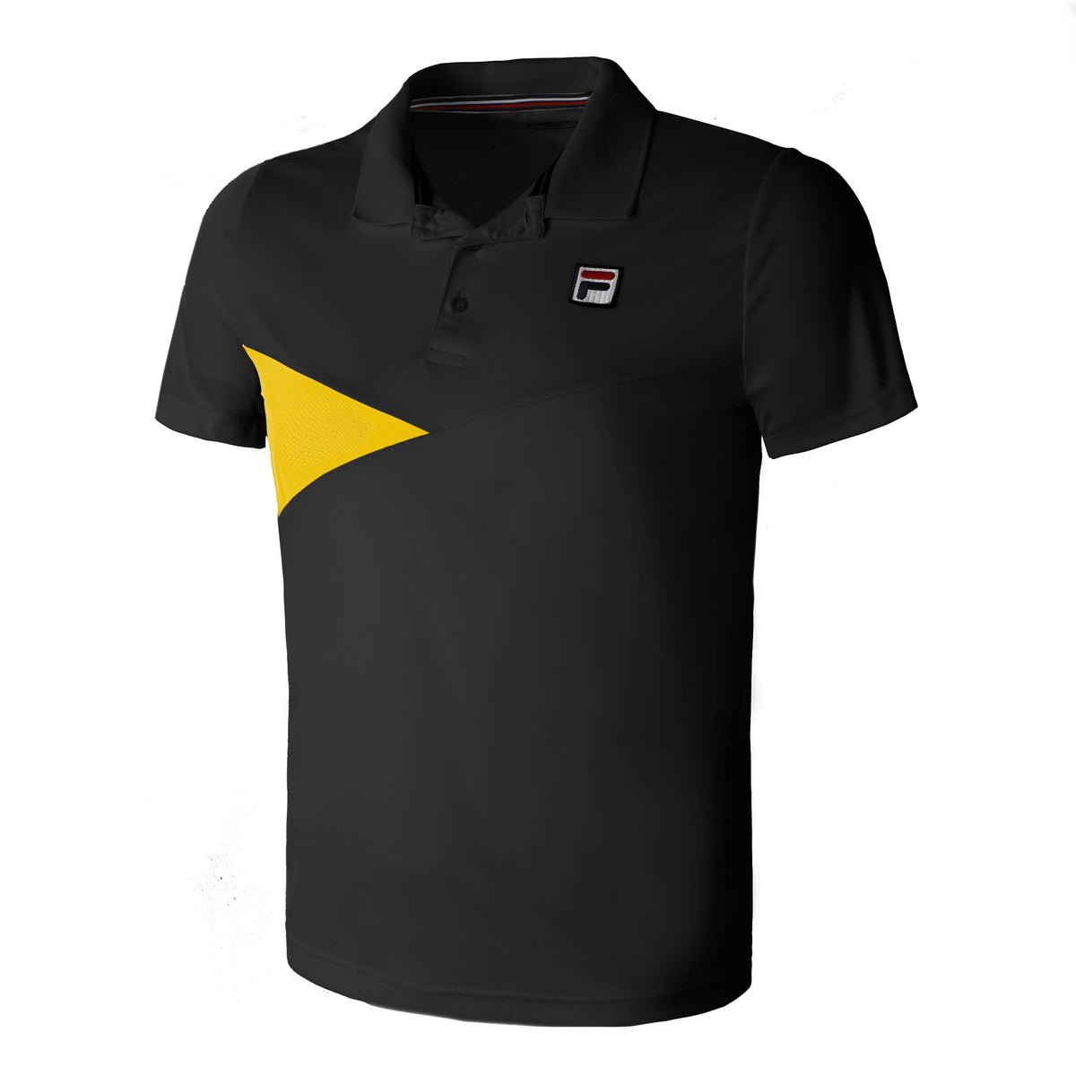 Fila Nino Polo Uomini - nero, giallo