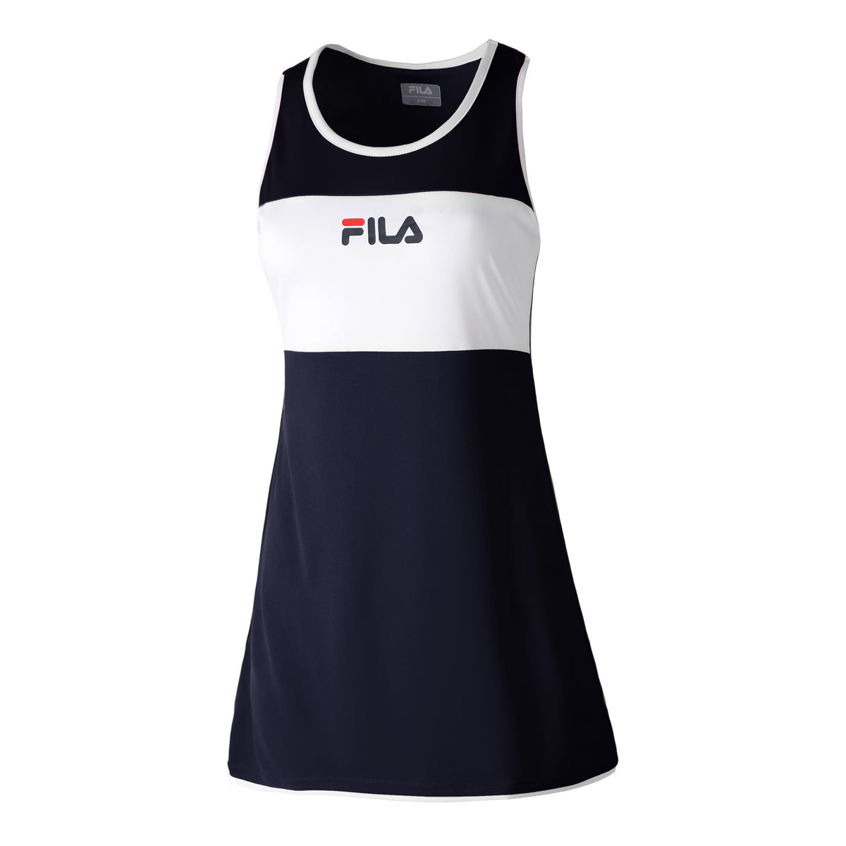 Fila Lola Abito Donna - blu scuro, bianco