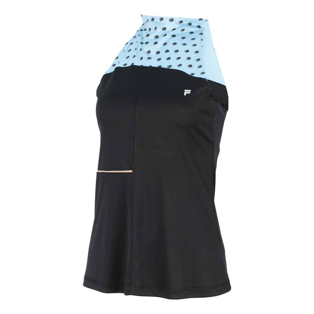 Fila Lottie Canottiera Donna - nero, blu chiaro