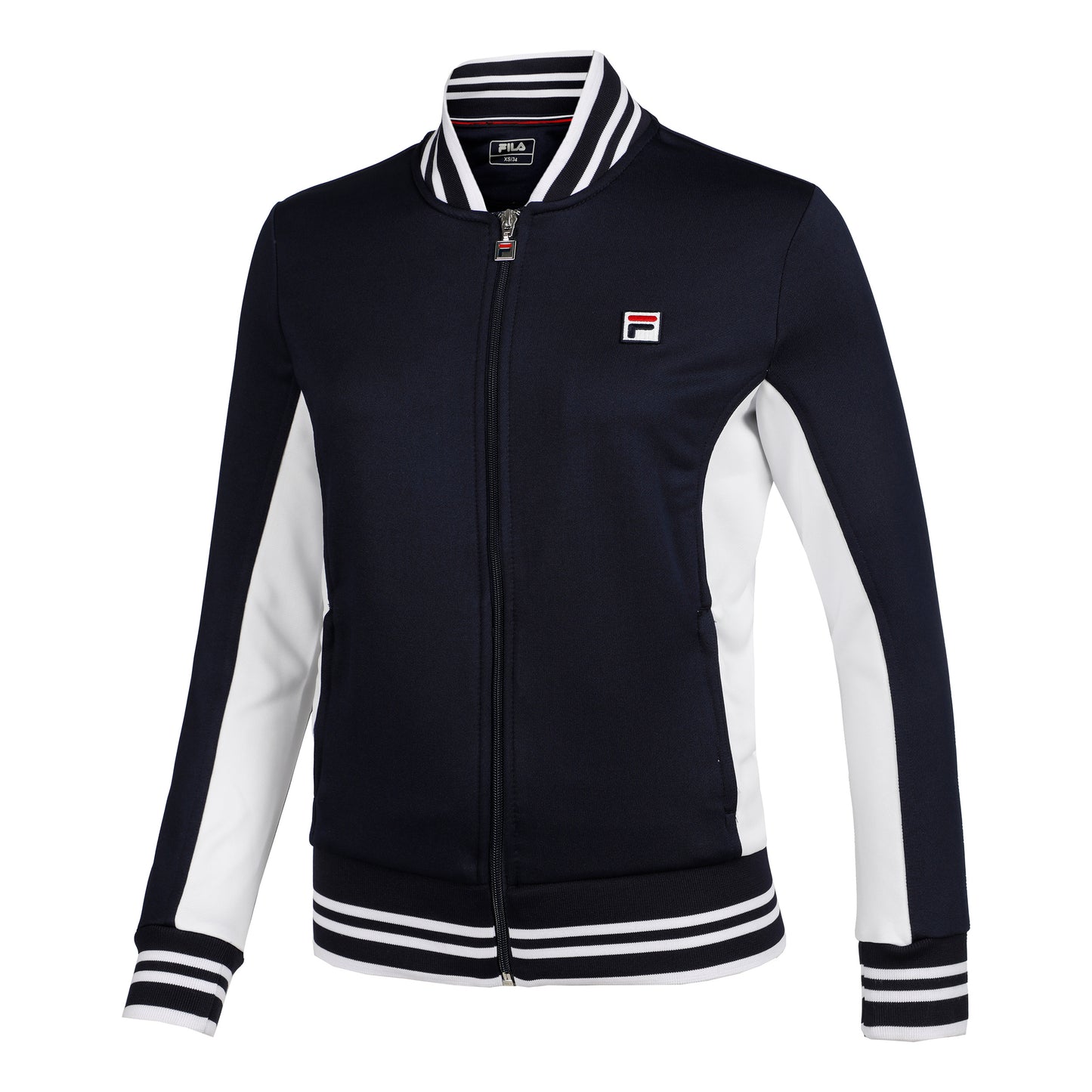 Fila Georgia Giacca Da Allenamento Donna-Blu Scuro,Bianco