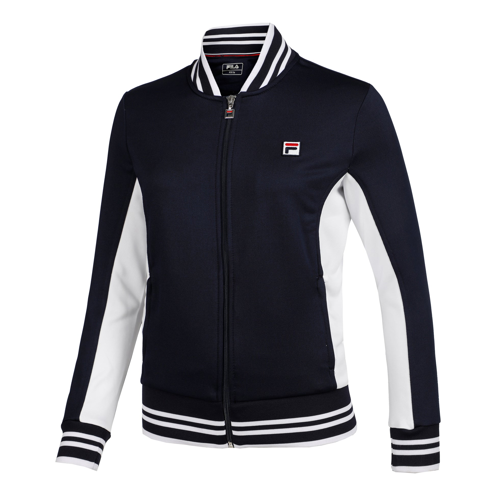 Fila Georgia Giacca Da Allenamento Donna-Blu Scuro,Bianco