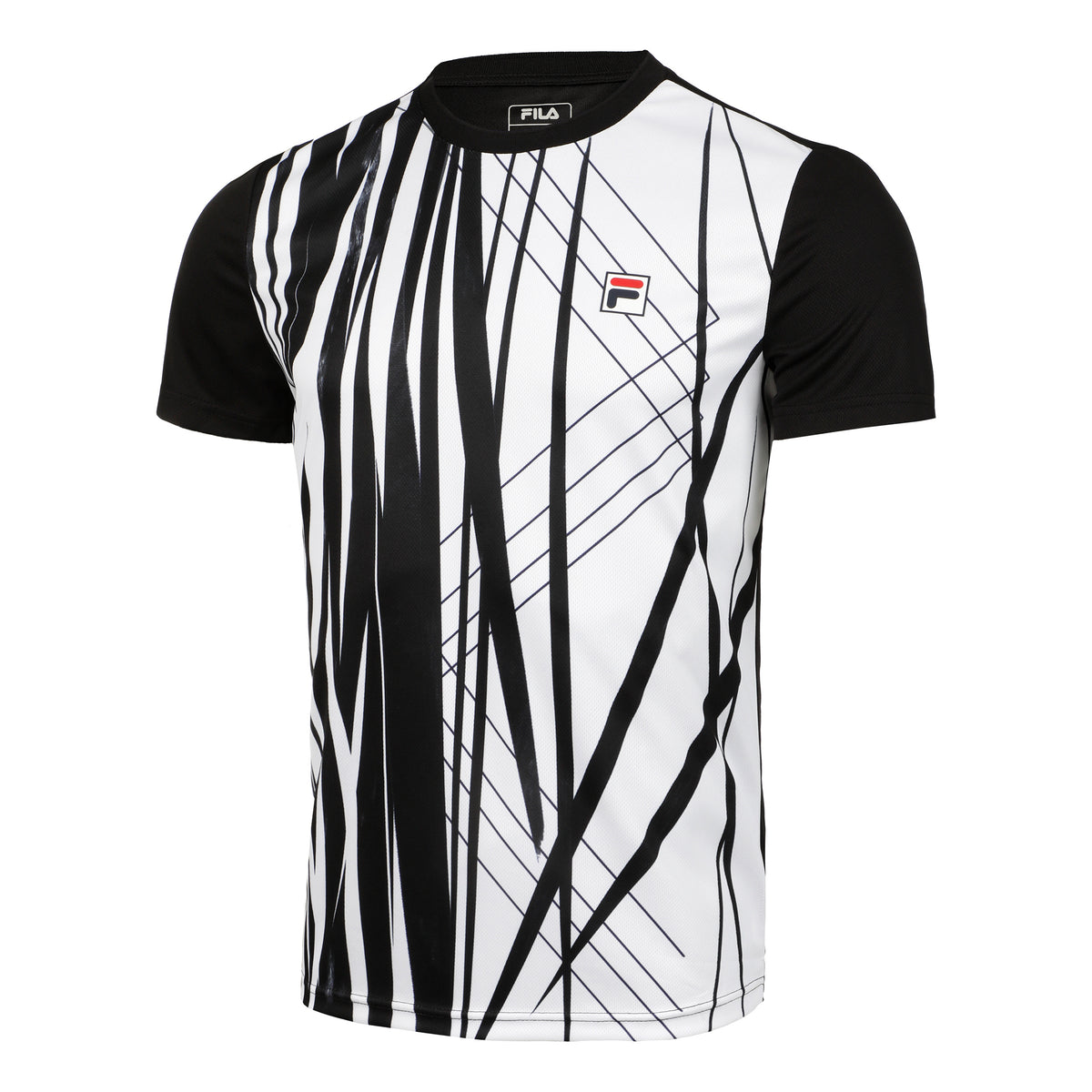 Fila Theo Maglietta Uomini - nero, bianco