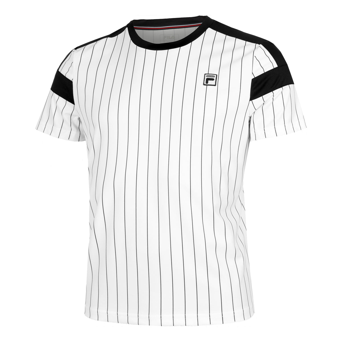 Fila Stripes Jascha Maglietta Uomini - crema, nero