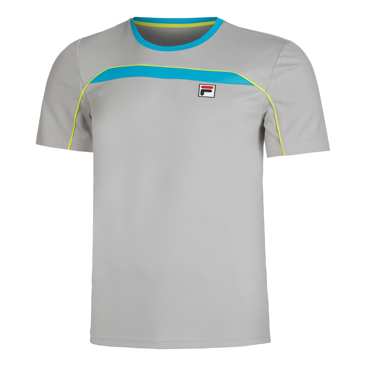 Fila Asher Maglietta Uomini - argento, turchese