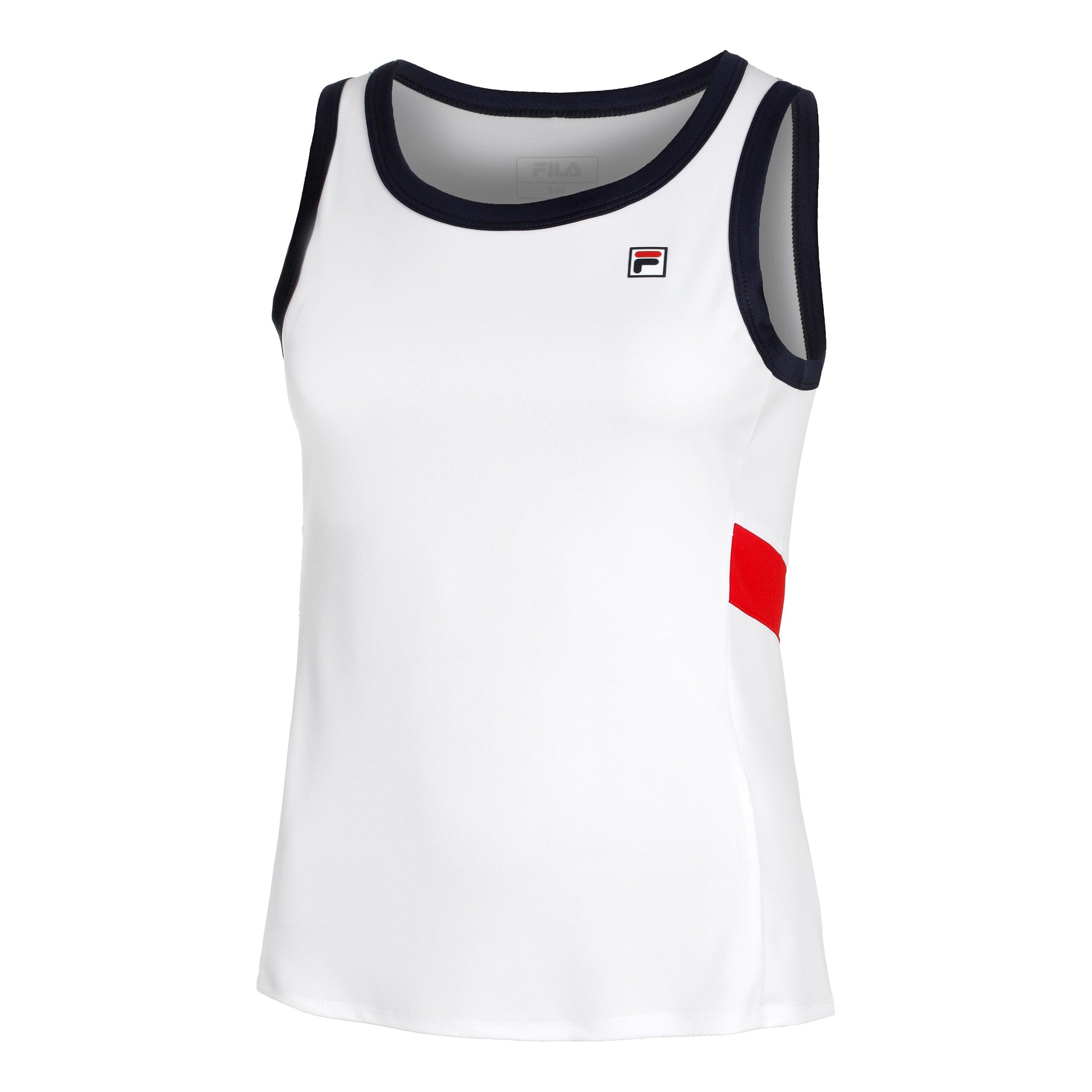 Fila Lissy Canottiera Donna-Bianco,Blu Scuro