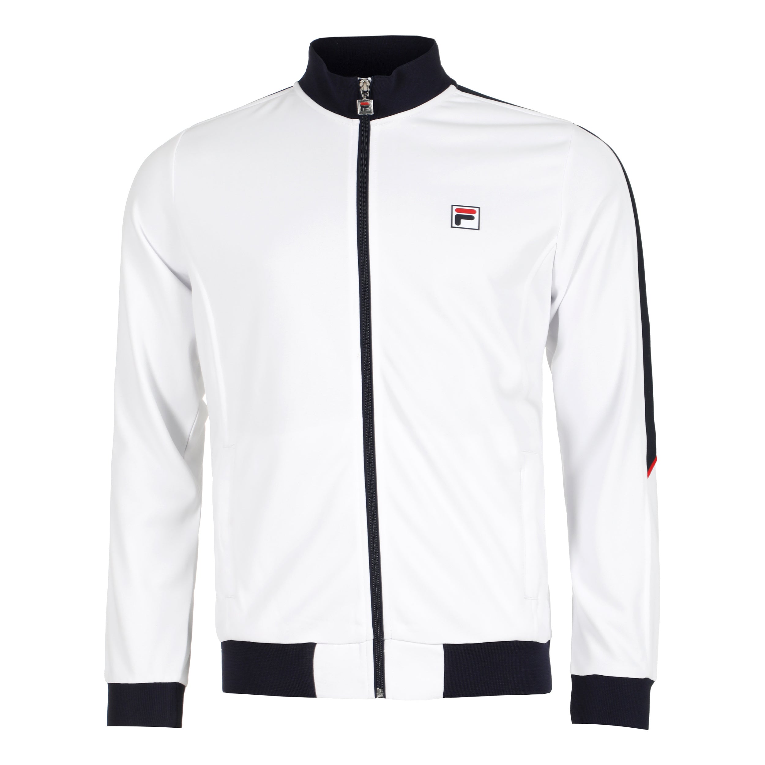 Fila Manuel Giacca Da Allenamento Uomini-Bianco,Blu Scuro