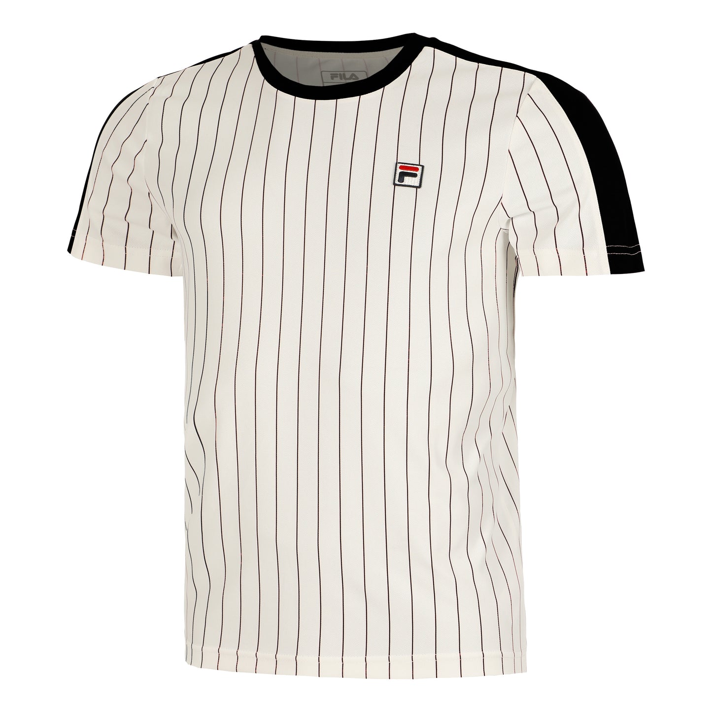Fila Stripes Jascha 2 Maglietta Uomini-Bianco,Blu Scuro