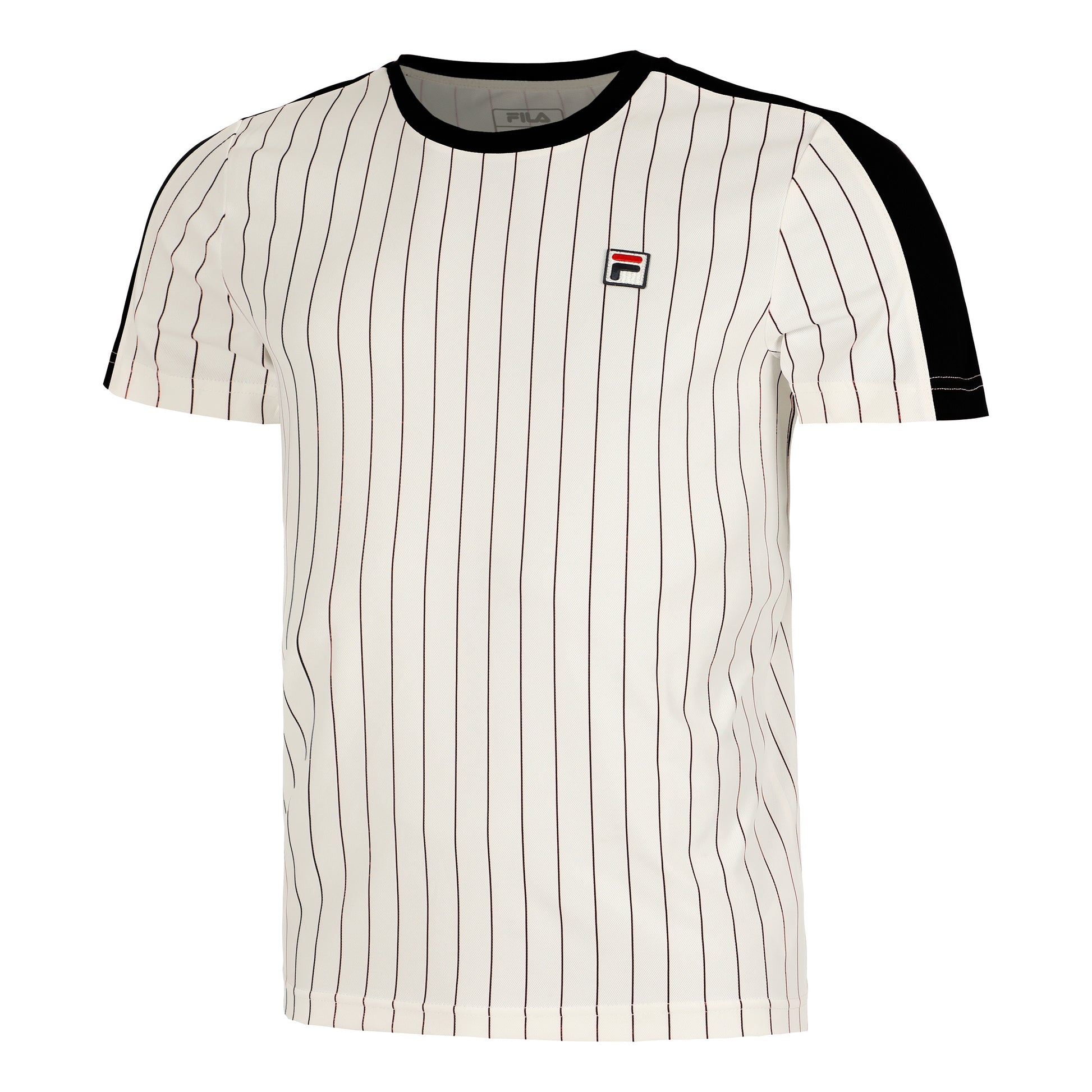 Fila Stripes Jascha 2 Maglietta Uomini-Bianco,Blu Scuro