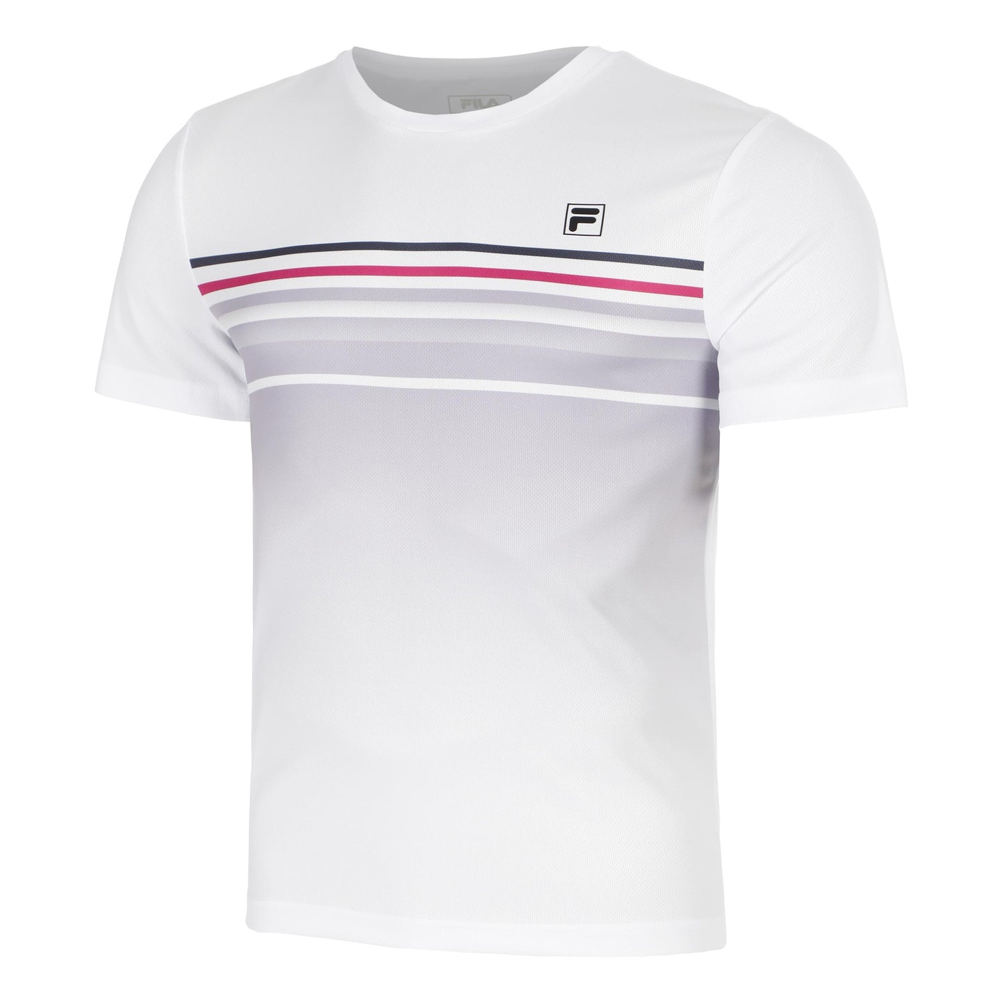 Fila Miguel Maglietta Uomini-Bianco,Lilla