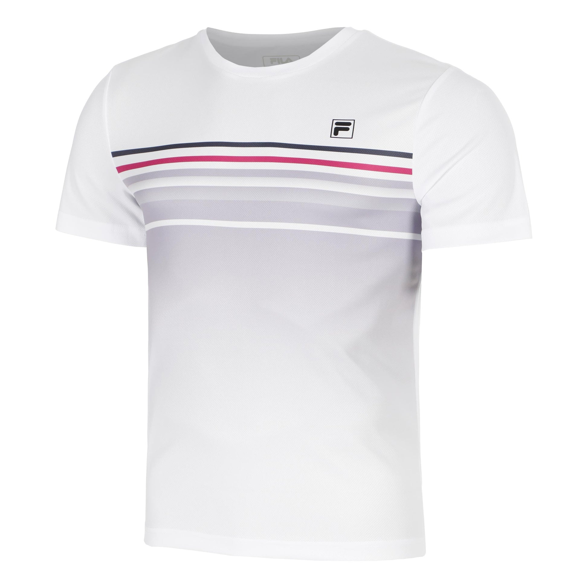 Fila Miguel Maglietta Uomini-Bianco,Lilla