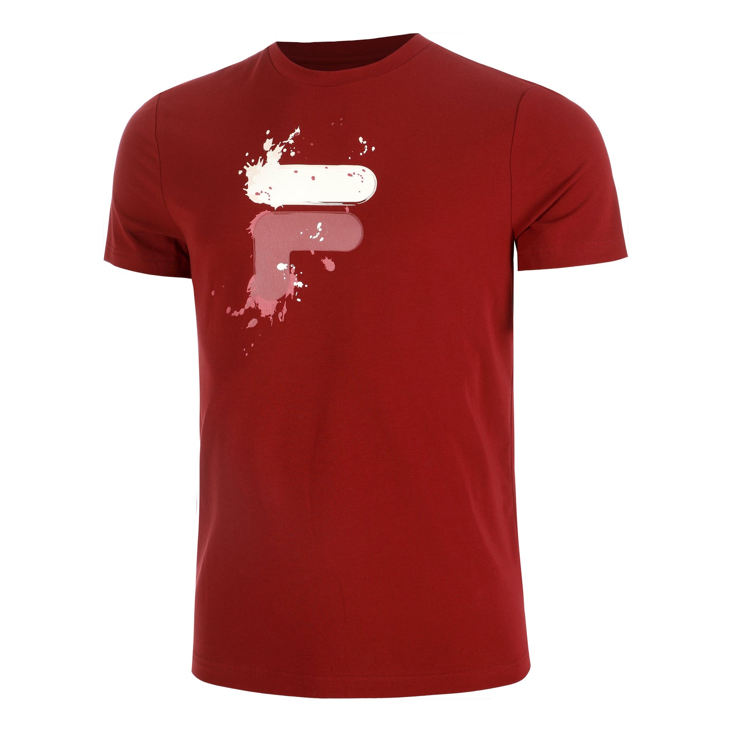 Fila Nevio Maglietta Uomini-Rosso Scuro