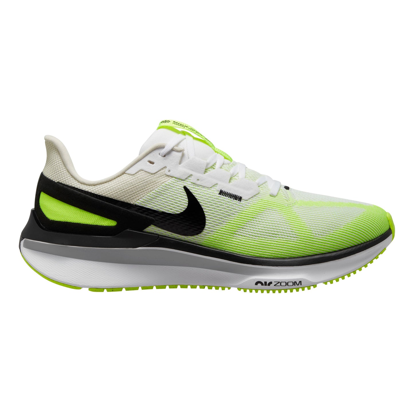 Nike Structure 25 Scarpa stabile Uomini - verde neon, bianco