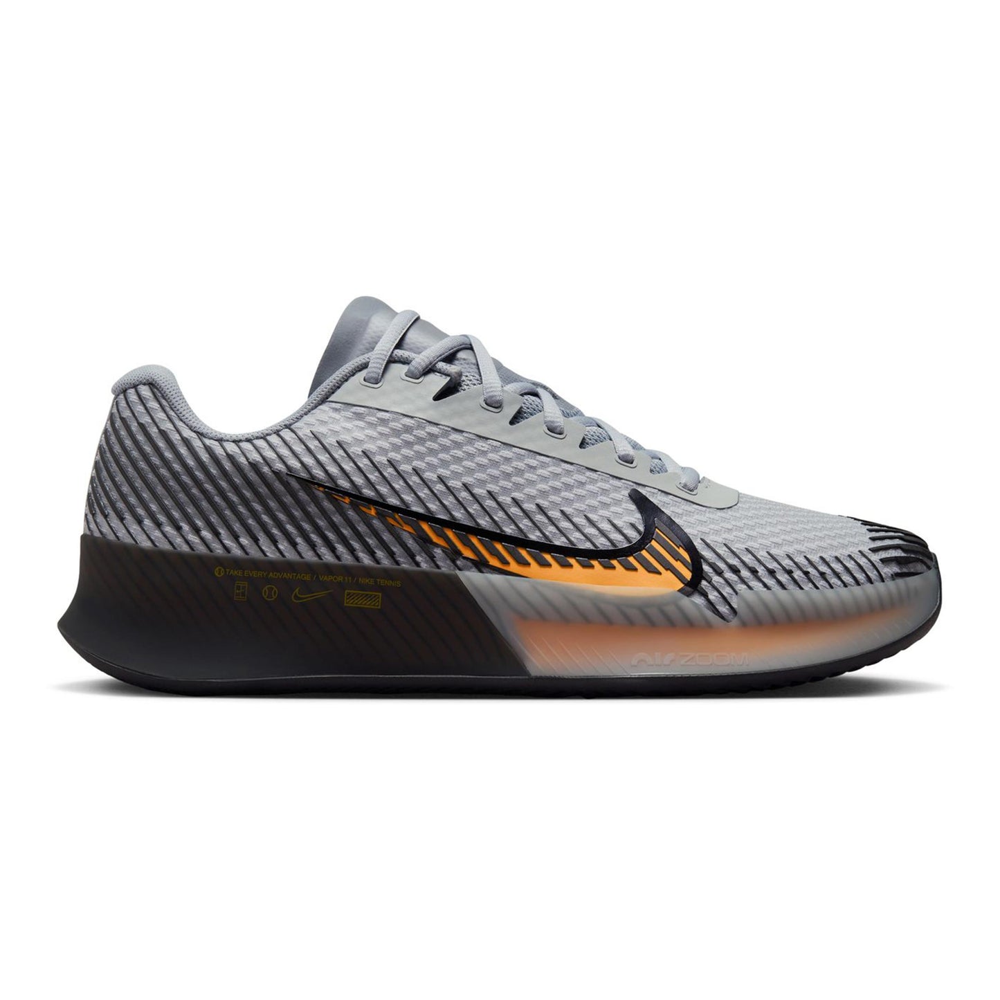 Nike Air Zoom Vapor 11 Scarpa per terra rossa Uomini - grigio, arancione