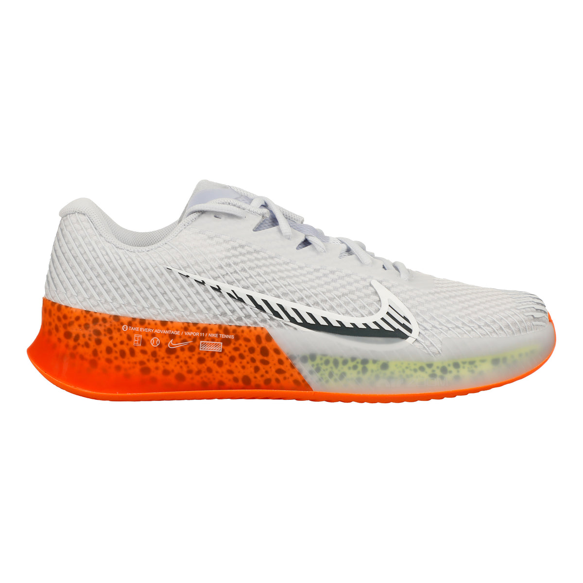 Nike Air Zoom Vapor 11 Electric Scarpa per terra rossa Uomini - bianco, arancione