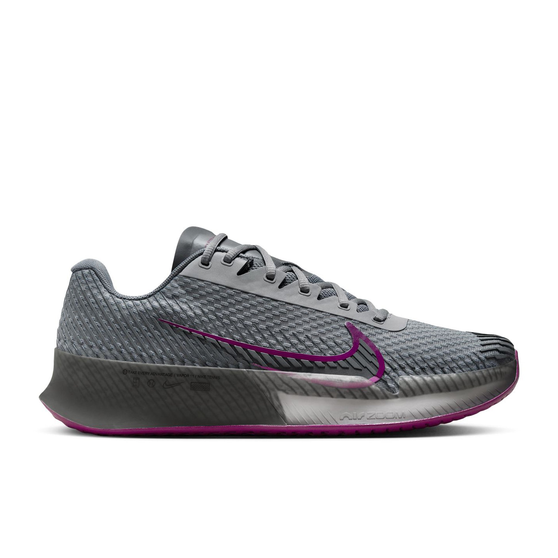 Nike Air Zoom Vapor 11 Scarpa Per Tutte Le Superfici Uomini-Grigio Chiaro,Berry