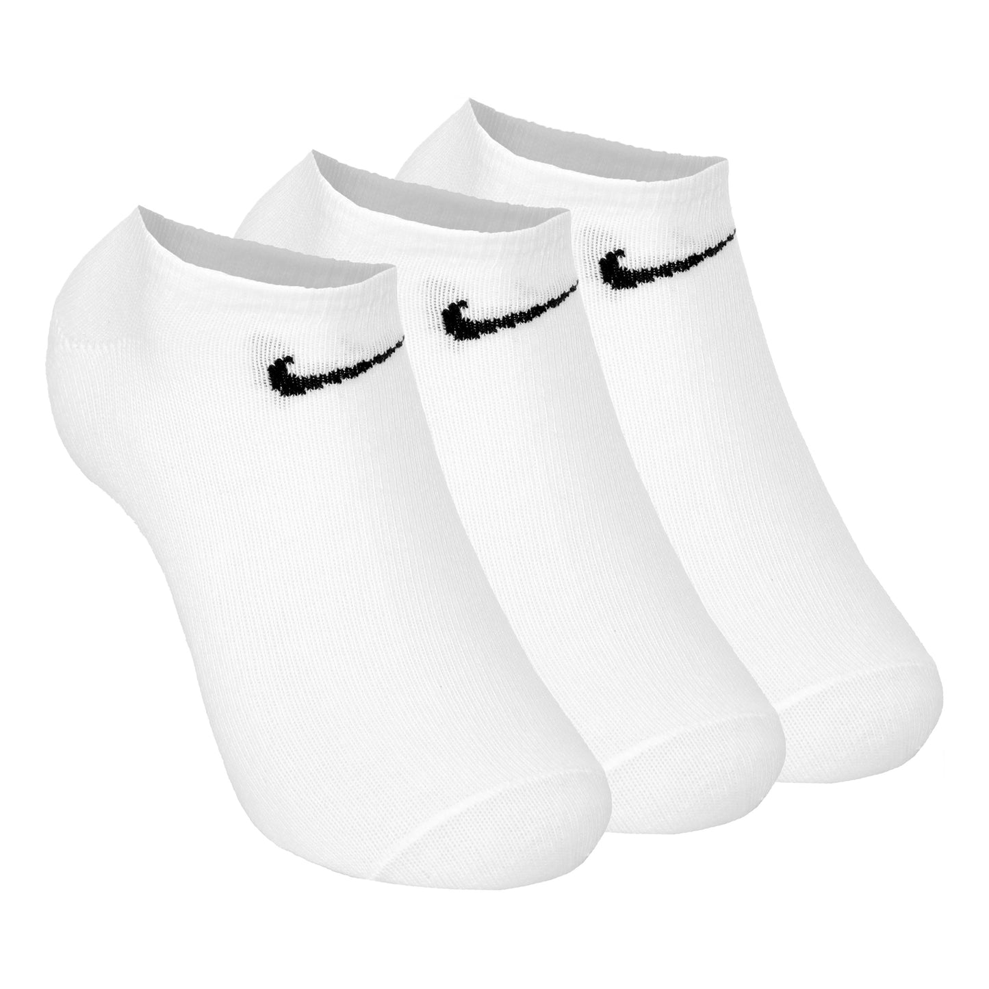 Nike Cushioned No Show Calzini da tennis Confezione da 3 Unisex - bianco, nero
