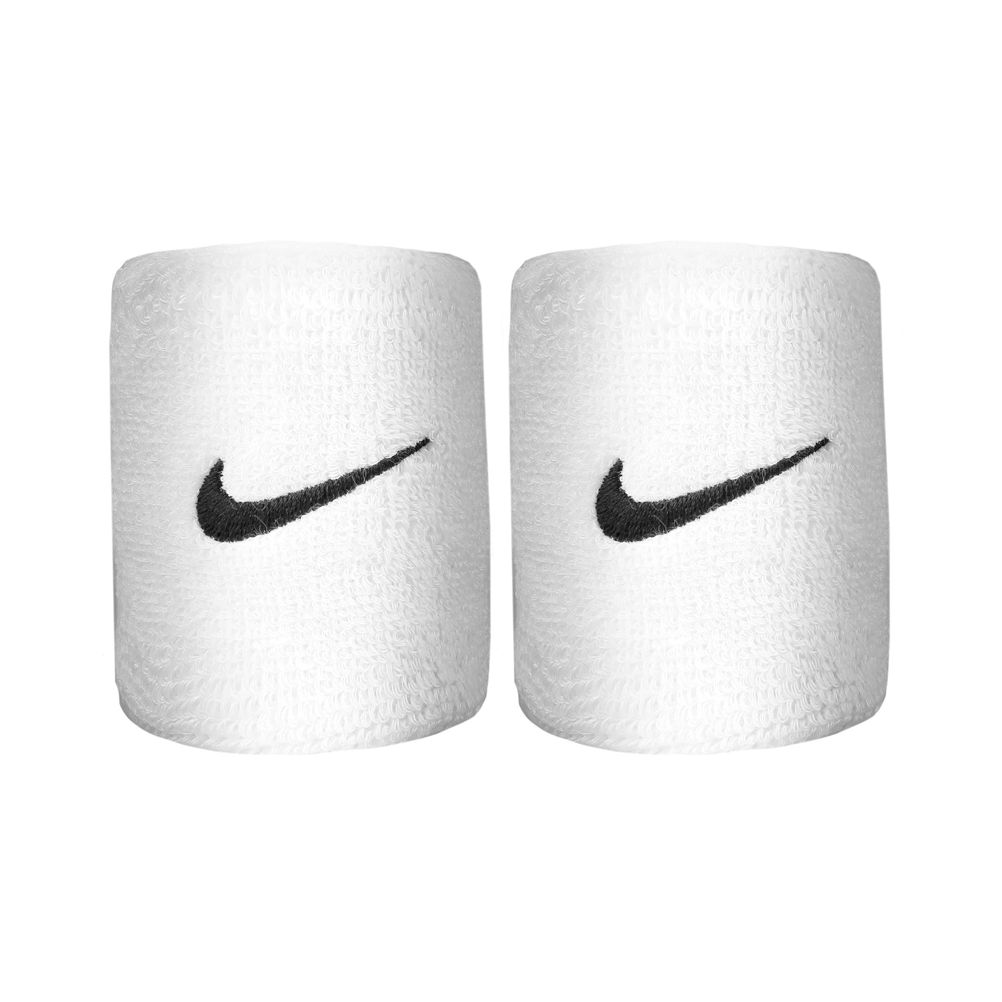 Nike Swoosh Polsino anti sudore Confezione da 2 corto - bianco, nero