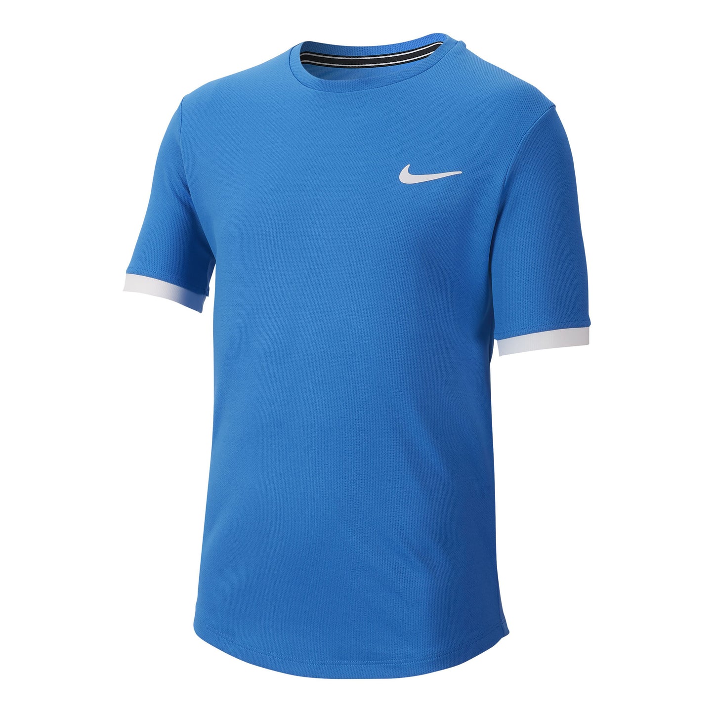 Nike Court Dry Maglietta Ragazzi-Blu Chiaro, Bianco