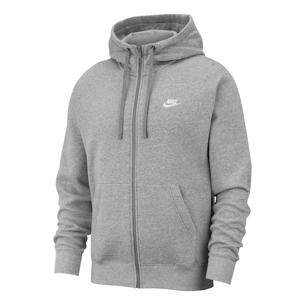 Nike Sportswear Club Full Zip Felpa Uomini - grigio chiaro, bianco