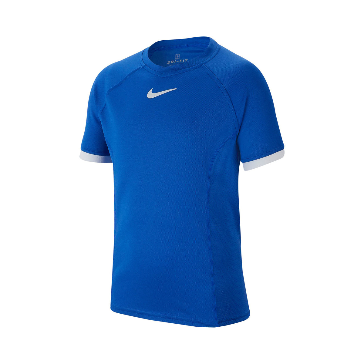 Nike Court Dri-Fit Maglietta Ragazzi - blu, bianco
