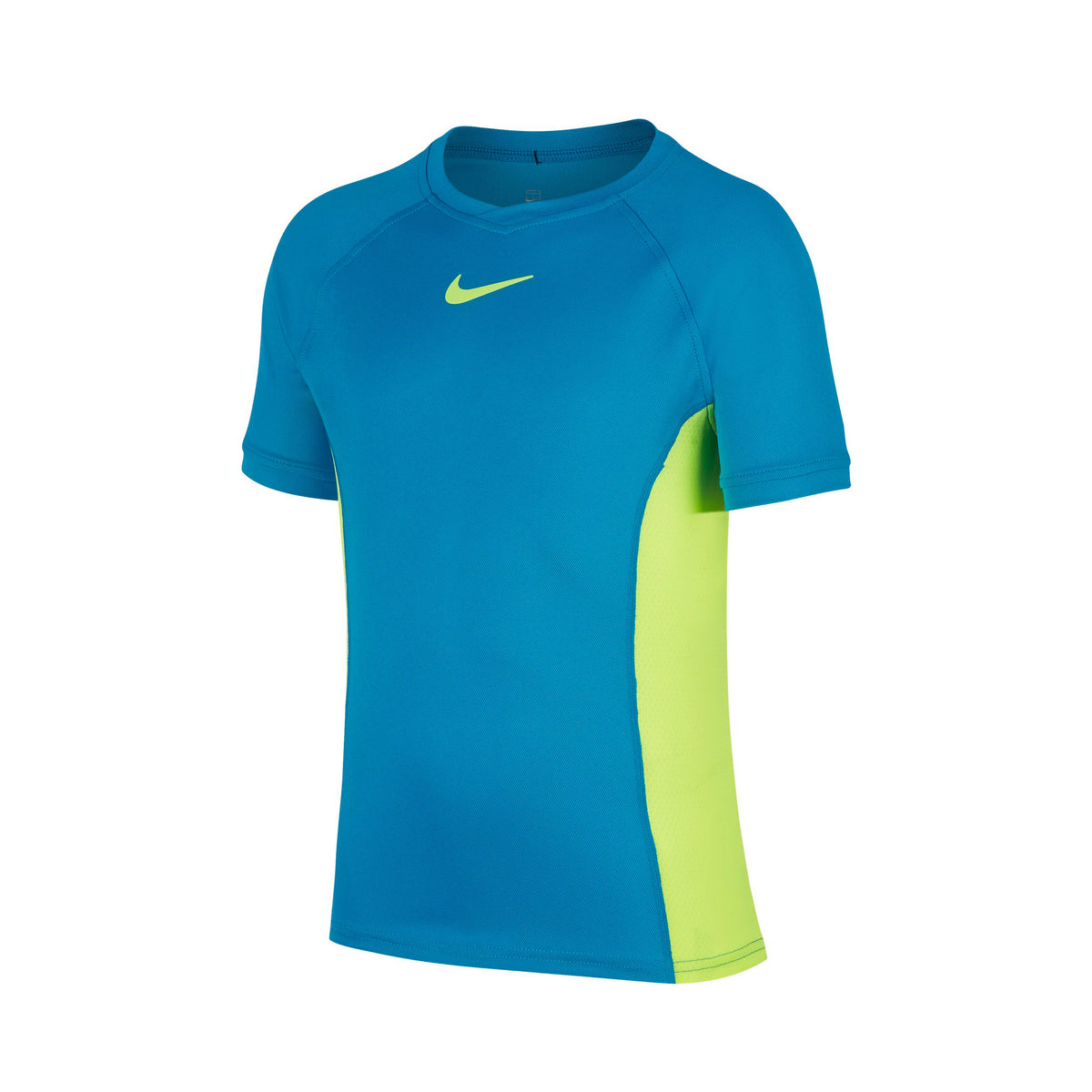 Nike Court Dri-Fit Maglietta Ragazzi - turchese, giallo neon