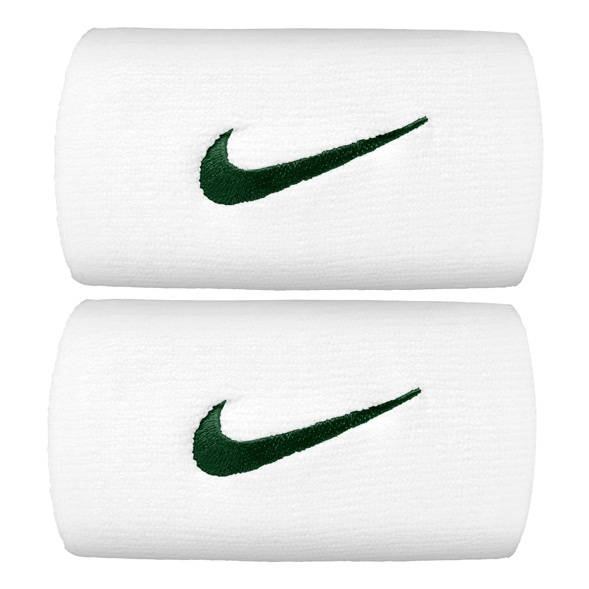 Nike Premier DW Polsino anti sudore Confezione da 2 lungo - bianco, verde scuro