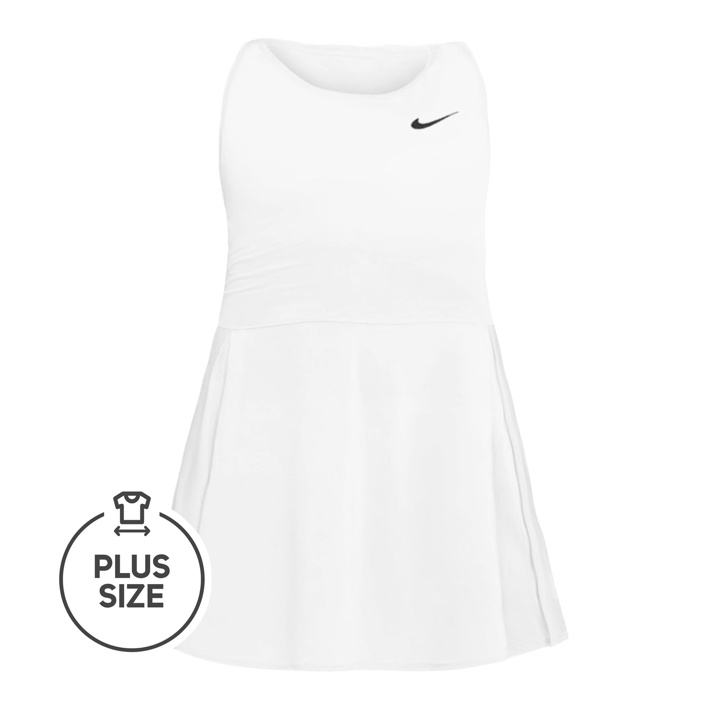 Nike Court Advantage Plus Size Abito Donna - bianco,