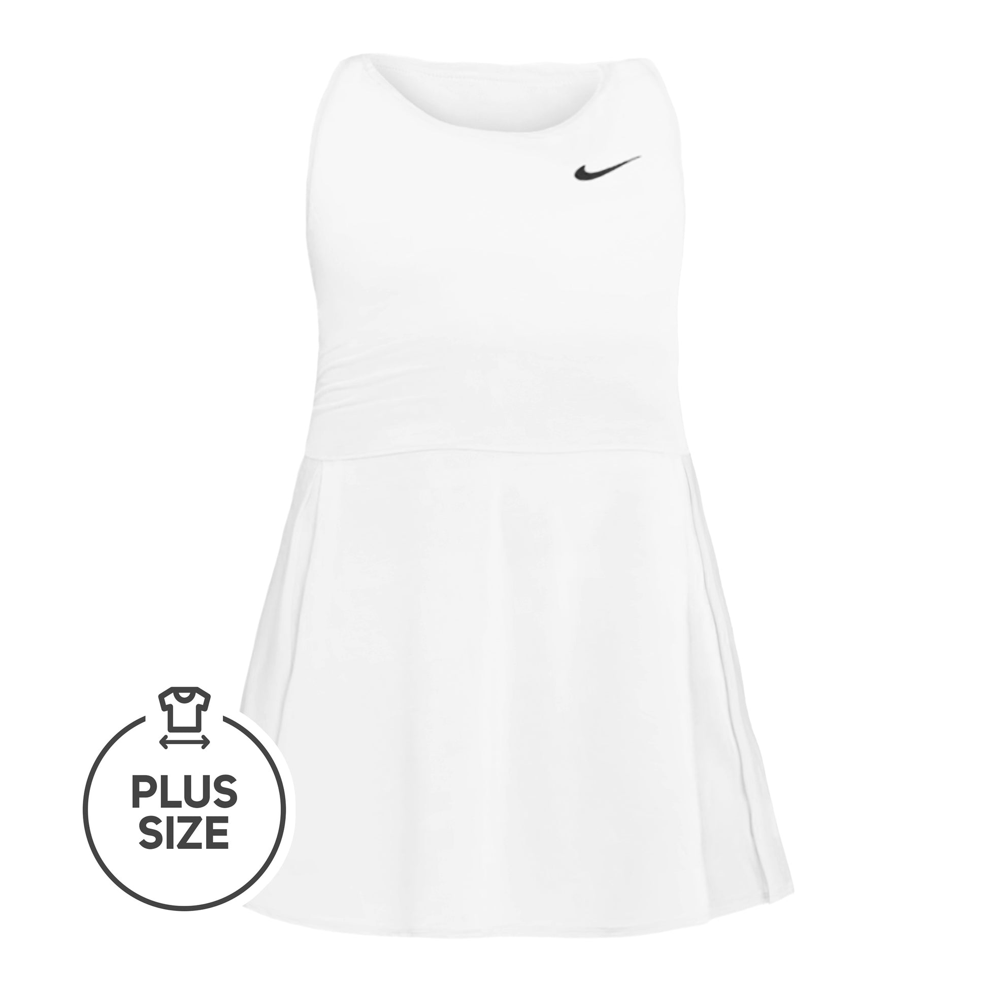 Nike Court Advantage Plus Size Abito Donna - bianco,