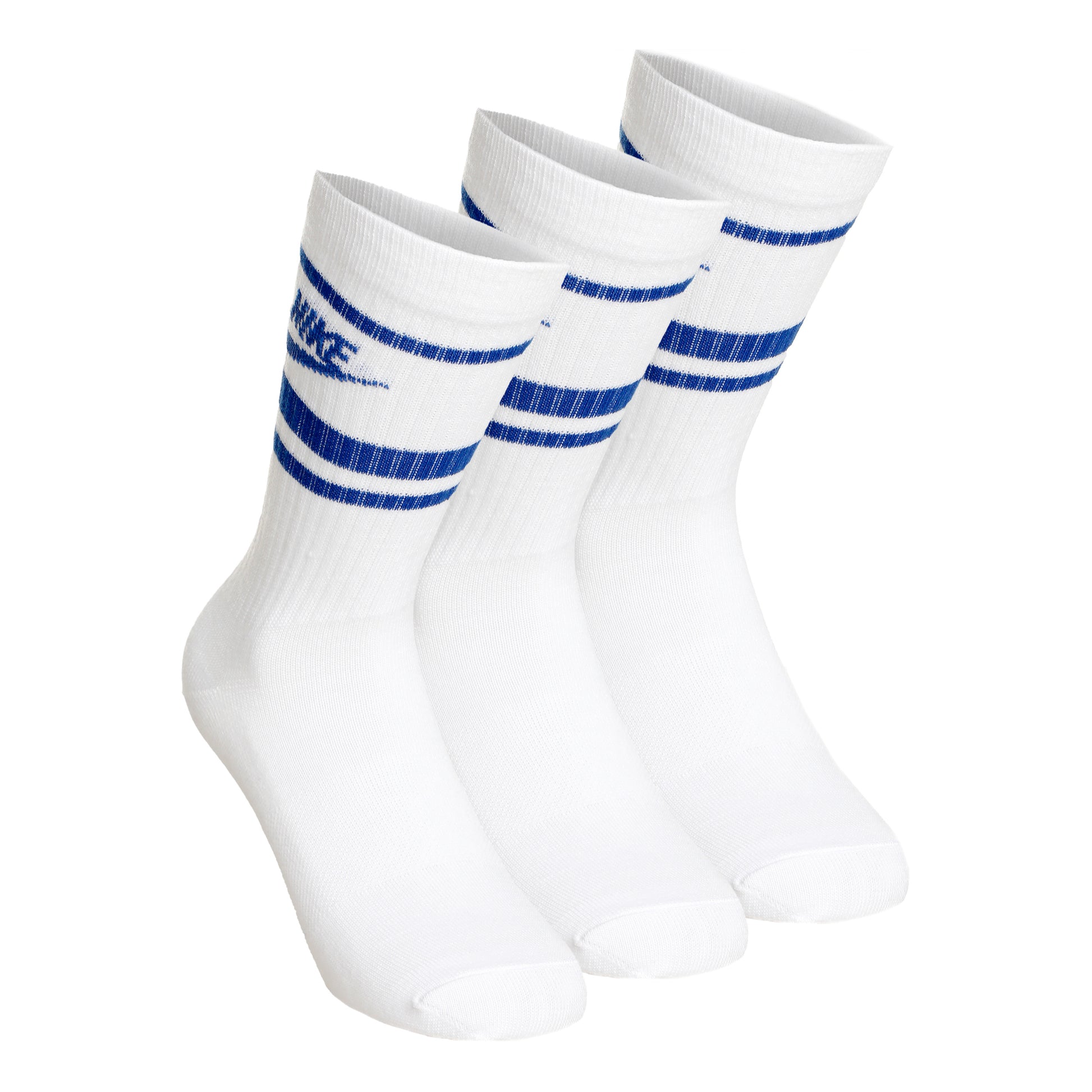Nike Sportswear Essential Calzini da tennis Confezione da 3 Unisex - bianco, blu