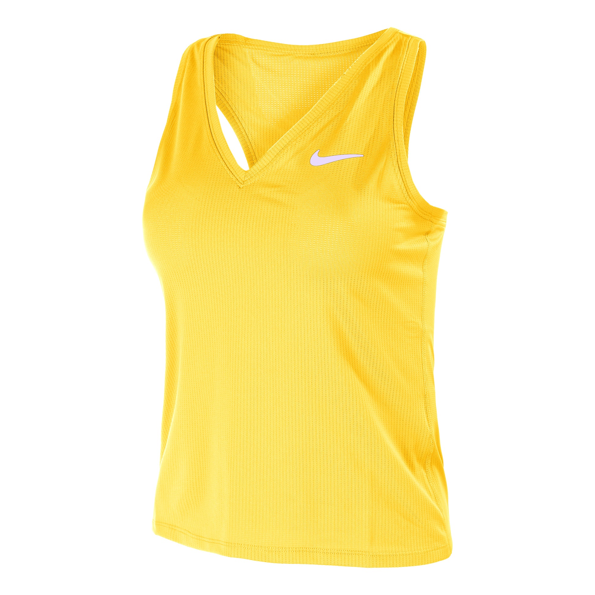 Nike Dri-Fit Victory Court Canottiera Donna - giallo oro, bianco