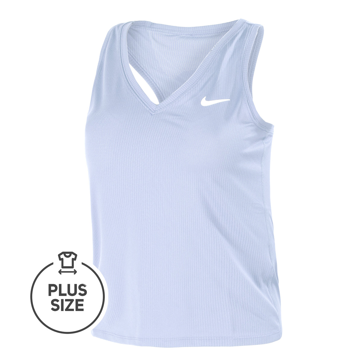 Nike Dri-Fit Plus Size Canottiera Donna - blu chiaro,